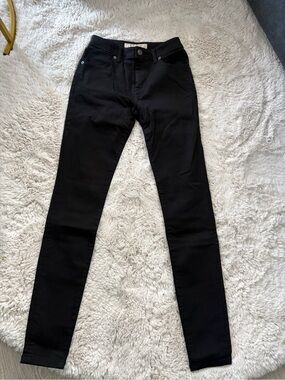 Burberry Brit Black Slim Jeans with Branded Button